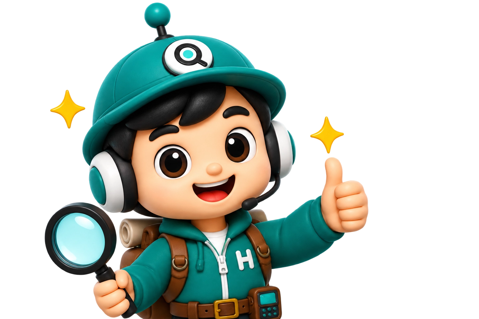 AI assistant giving a thumbs-up